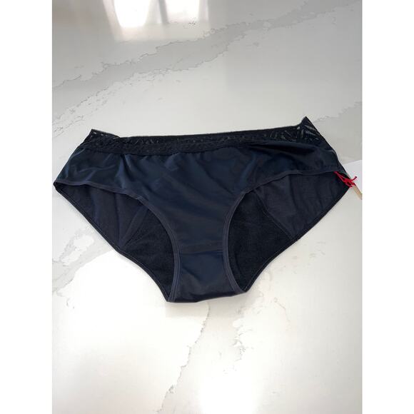 Thinx Underwear Hiphugger Super Absorbent 3XL Period Panties Black Lace NWT - Picture 1 of 8